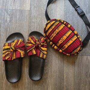 Waist bag & Bow Slide for women